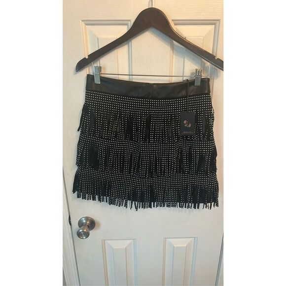 Sincerely Jules faux leather mini skirt with studs size M - Picture 1 of 4